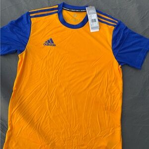 adidas Men’s Orange and Blue Athletic Jersey